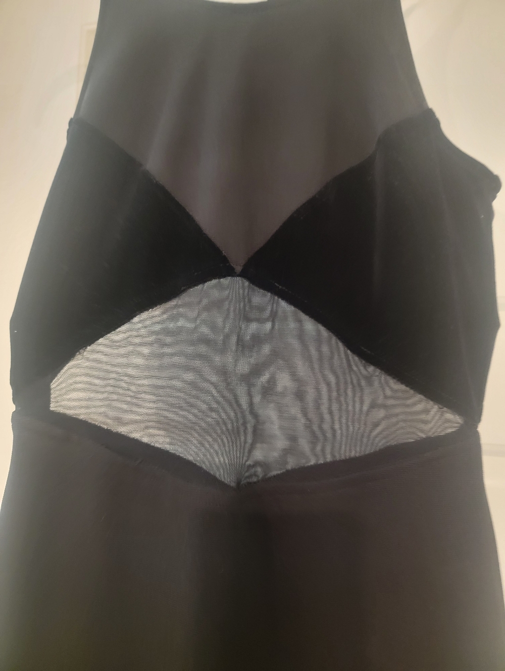 Source Unknown Black Maxi Dress with Sheer Insets - Picture 9 of 12